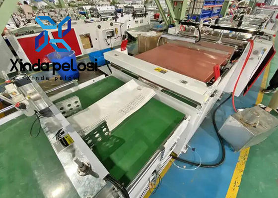 Plastic Sealer Huge Heavy Duty Bag Making Machine With Flying Knife 50m/Min
