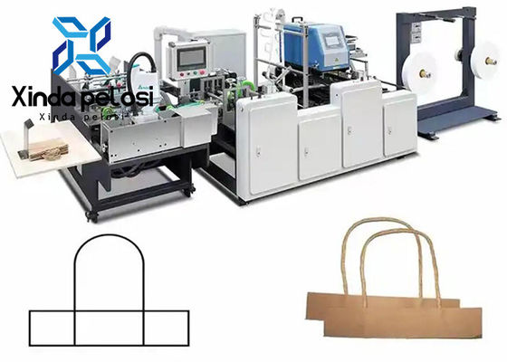 Easy Operate Flat Paper Bag Handle Making Machine 40pcs/Min 10KW