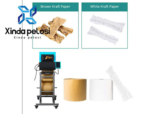 Customized Printing White Brown Kraft Paper Void Fill Machine Intelligent Control