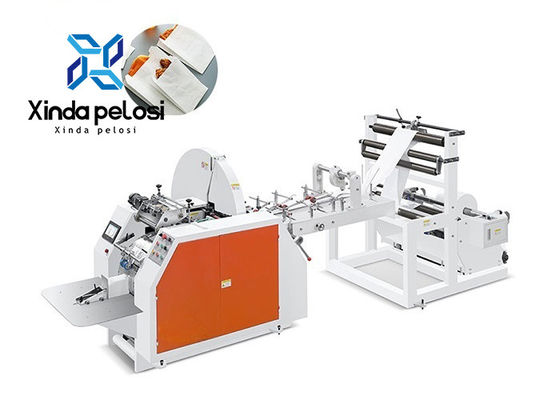Low Noise V Bottom Paper Bag Machine Flour Brown Paper Bag Making Machine 380V