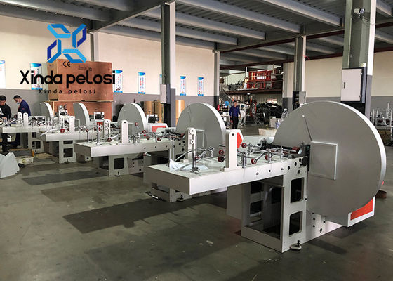Low Noise V Bottom Paper Bag Machine Flour Brown Paper Bag Making Machine 380V