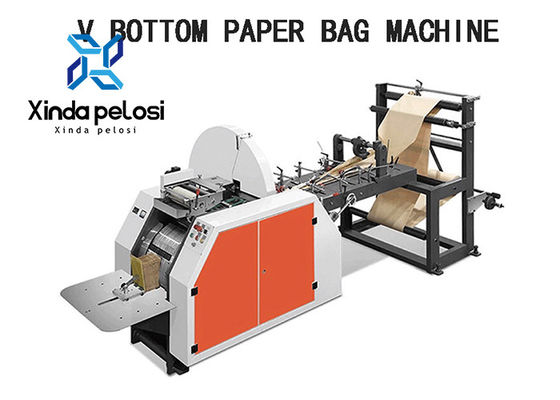 Kfc V Bottom Food Paper Bag Making Machine Fully Automatic With Printing
