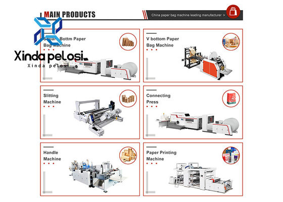 V Bottom Kraft Food Paper Bag Making Machine Fully Automated