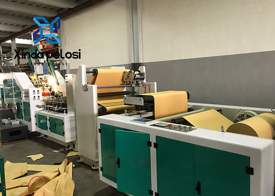 Fully Auto Square Shape Food Paper Bag Making Machine 400pcs/Min