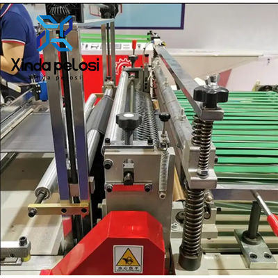 Double Lines Hot Cutting Polythene Shopping Bag Making Machines Middle Speed