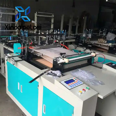 DHPE LDPE PE Zipper Pouch Making Machine 0.75kw  High Production Speed