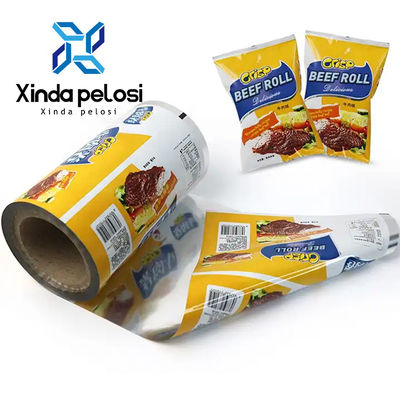 9 Colors Laminated  Flexible Packaging Roll Printed Plastic Bags For Food Packaging
