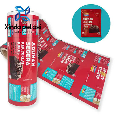 Custom Printing Plastic Film Roll Packaging For Chips Food Grade Sachet Machine