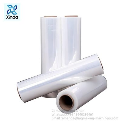 Transparent Stretch Pe Coating Industrial Packaging Logistics Pallet Transport