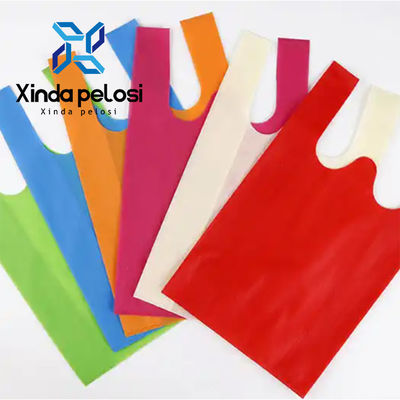 Full Automatically Non Woven Shopping Bag Making Machines With Handle Loop Fixing