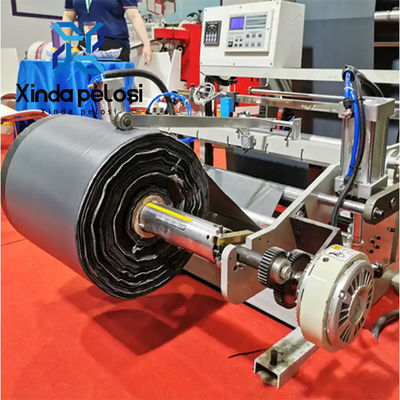 Automatic Carry Bag Making Machine 220V Plastic Bag Cutting Machine With Auto Belt Conveyor