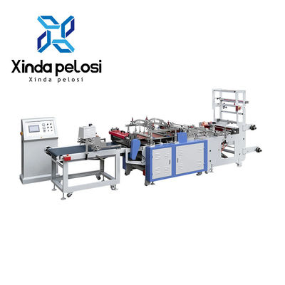 Horizontal Type PE Zipper Bag Making Machine With Auto Zipper Attaching System