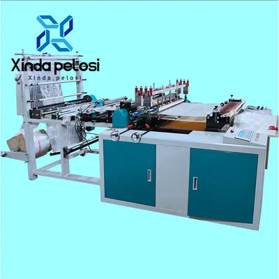 Horizontal Type PE Zipper Bag Making Machine With Auto Zipper Attaching System